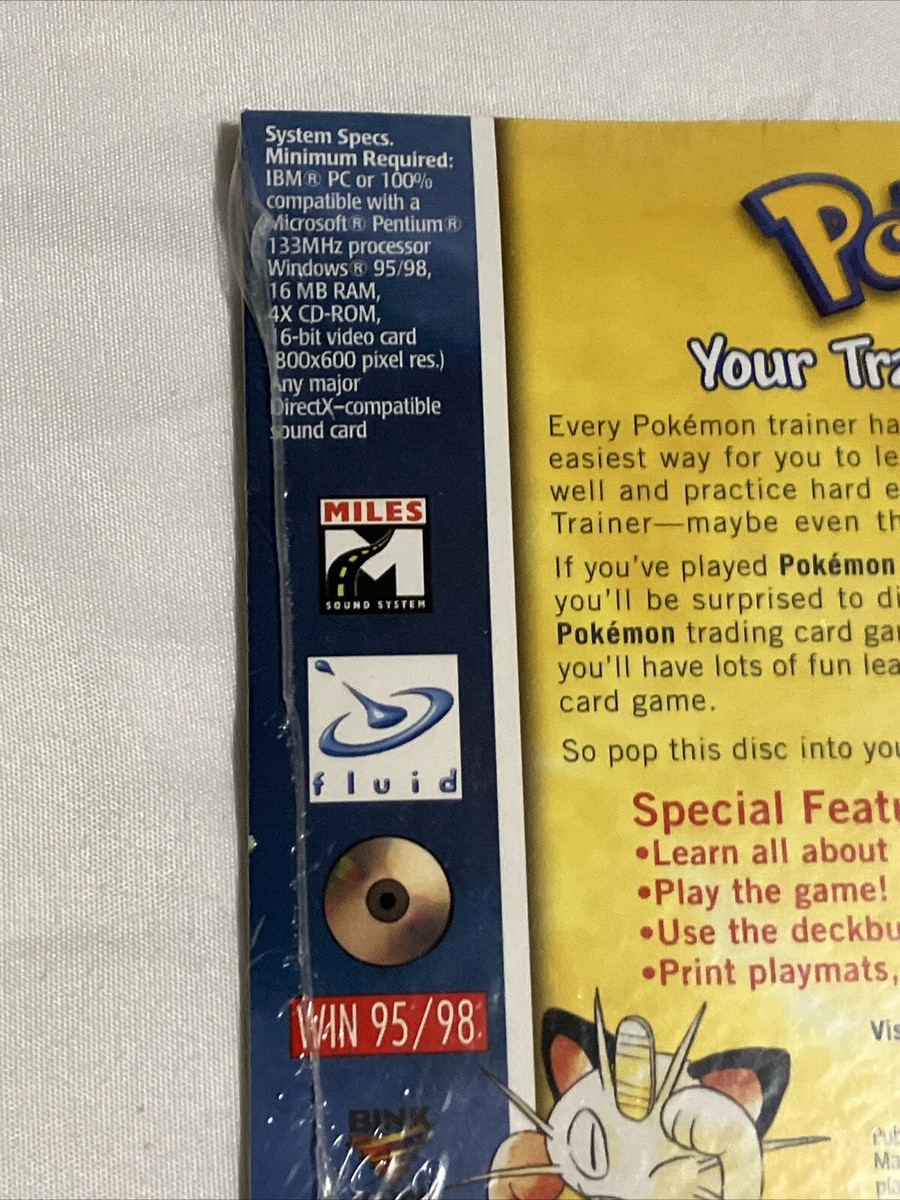 Pokemon Play it! Nintendo Trading Card PC Game CD