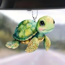 Acrylic Turtle  Pendant Car Interior Ornament Bag Accessories  Keychain Gift