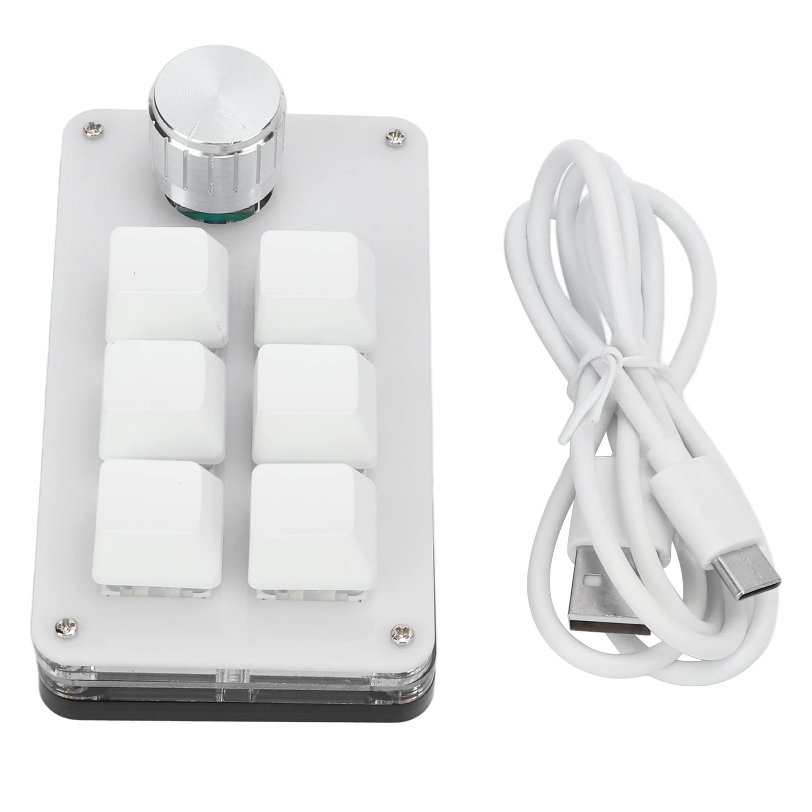 6 Key One-Handed Mechanical Gaming Keyboard with Multifunction Mini Design-image