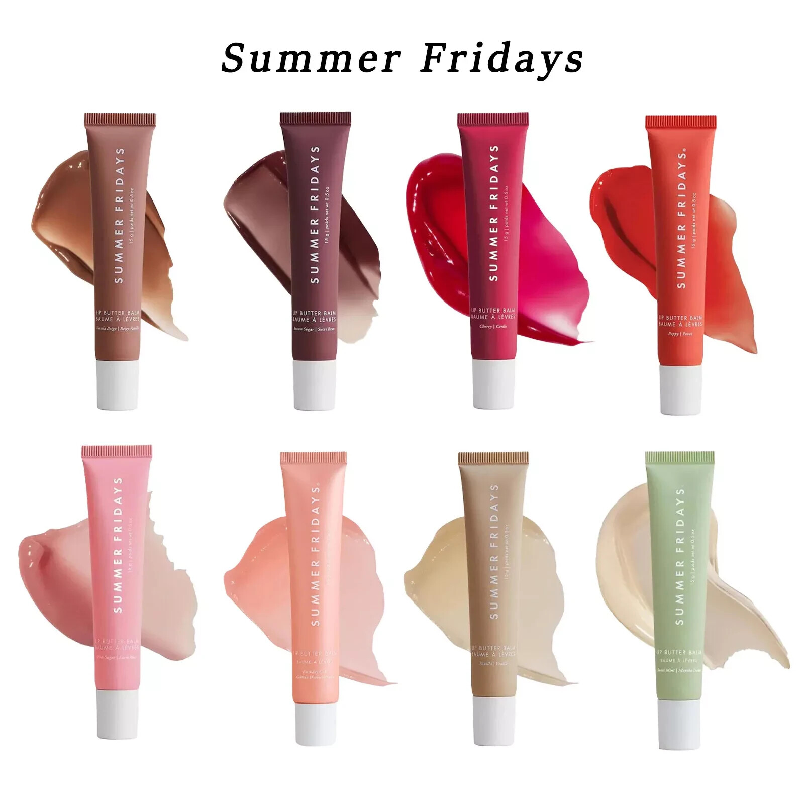 Summer Friday Lip Balm 8 Pieces NEW in box
