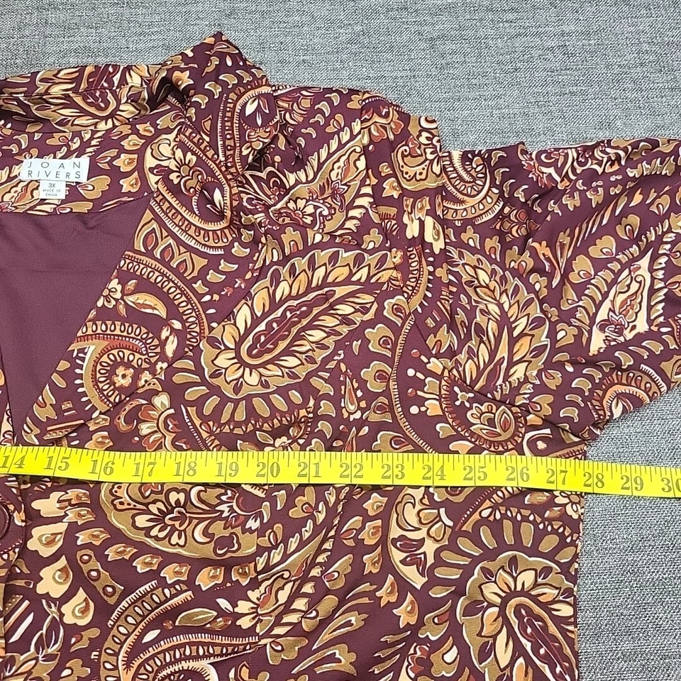 Blazer Joan Rivers Jersey Cachemira Tejido Mangas 3/4 con Bolsillos 3X Chaqueta Talla Grande Foto 2 de 4