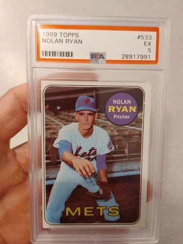1969 Topps Baseball Psa 5 EX Nolan Ryan #532