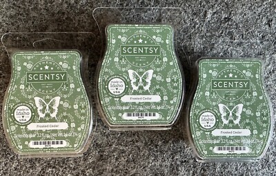 Scentsy FROSTED CEDAR Wax Bars ~ Lot Of 3  ~ NIP