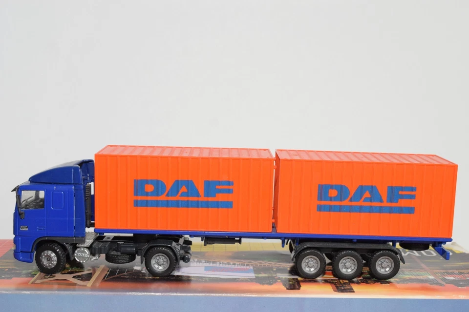 B17 1:50 348 JOAL DAF 95 XF 95XF LKW WITH TRAILER CONTAINER DISPLAY - Bild 3 von 4