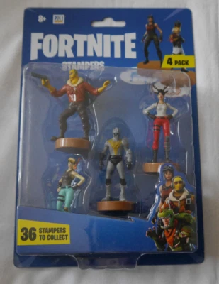 EPIC GAMES Fortnite Stampers - Series 1 - 4er Pack Figuren - Neu OVP