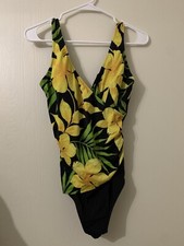 Longitude Women s One Piece Bathing Suit See Measurements For Size