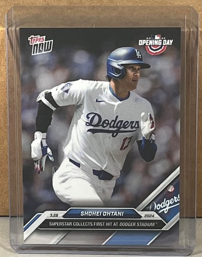 2024 TOPPS NOW #9 SHOHEI OHTANI LOS ANGELES DODGERS first hit at Dodger Stadium