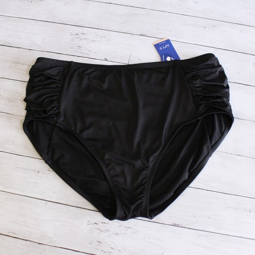 So Women's Plus Size 2X XXL Tankini Swimsuit Top Bottom Lot Black White - Picture 18 of 20