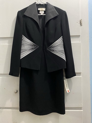 Joseph Ribkoff Couture Women’s Size 8 2 Piece Sleeveless Dress & Jacket Set NWT