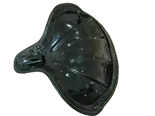 HARLEY WLA WLC VL UL EL WL KNUCKLEHEAD SOLO SEAT FLATHEAD BLACK Genuine Leather Foto 3 de 4