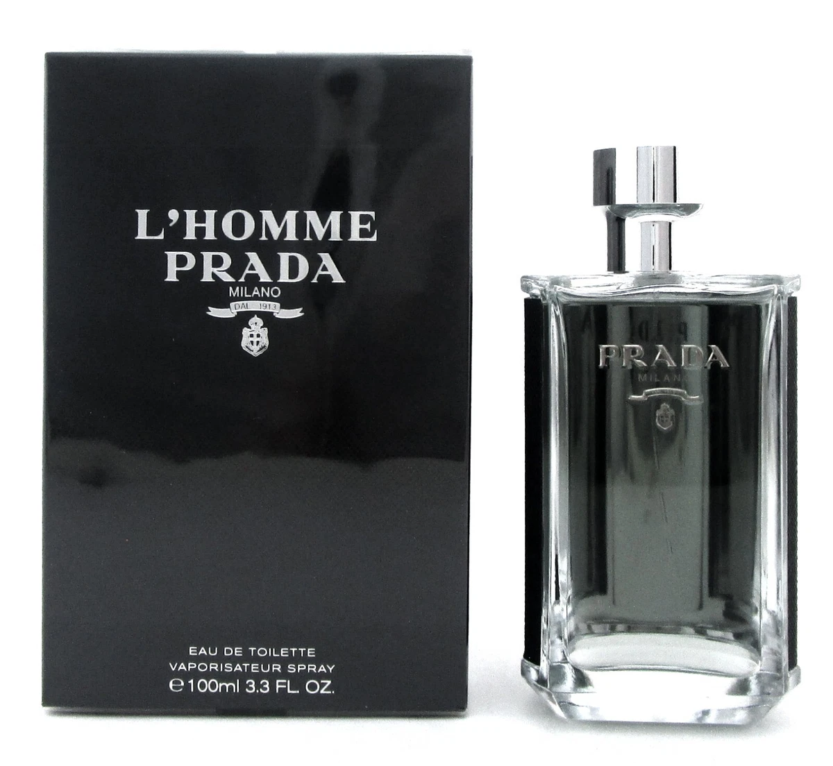 PRADA L'Homme Cologne 3.3 oz./ 100 ml. Eau de Toilette Spray for Men. New  in Box