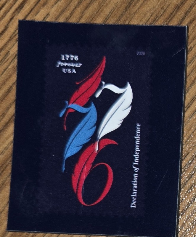 2026 USA  1776 Declaration Of Independence  1x1" promo Refrigerator Magnet