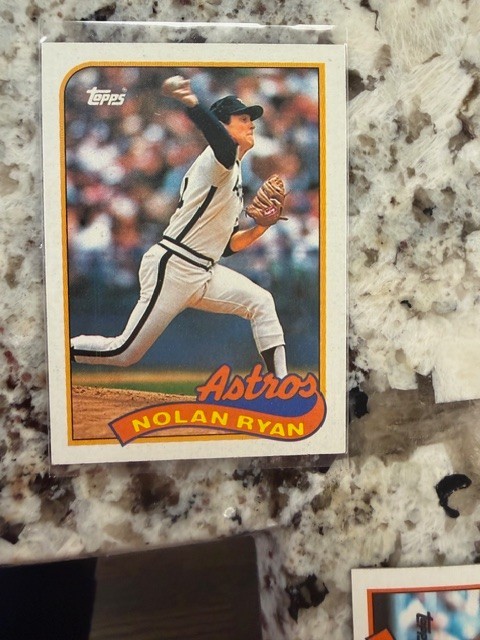 1989 Topps MLB Baseball Card Houston Astros Nolan Ryan #530