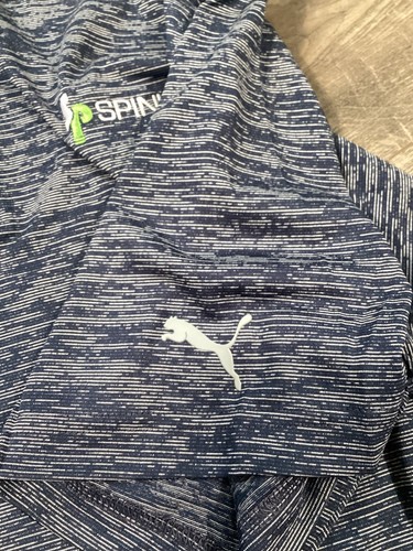 Puma Herren Poloshirt Navy Blau Spiniello Stickerei Logo XXL Kurzarm Neu - Bild 3 von 9