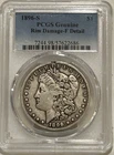 1896 S Morgan Silver Dollar PCGS F Details Tough Date Morgan/Org Patina Intact