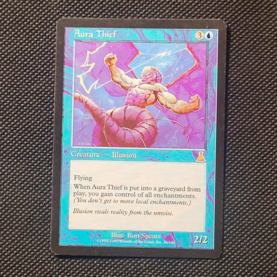 Wizards MTG Aura Thief Urza's Destiny Rare #26 Regular English Blue Illusion