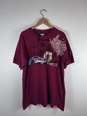 Hot Wheels Graphic T-Shirt Red Vintage 2007 Mattel Car Tee St. Jack s Size M