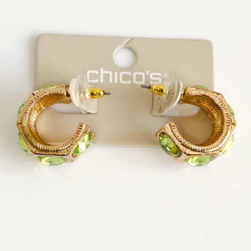 Nuevos pendientes de aro de cristal Chicos de 24 mm elegantes para mujer fiesta vacaciones joyería regalo