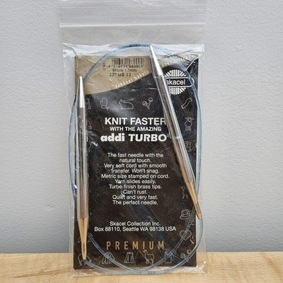 Selter Addi Turbo Circular Knitting Needles 80cm 9.0mm 32 Inch US 13 #13 Skacel