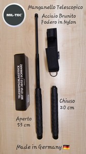 Mil-Tec Bastone Retrattile Professionale - Prodotto in Germania - 20/53 cm