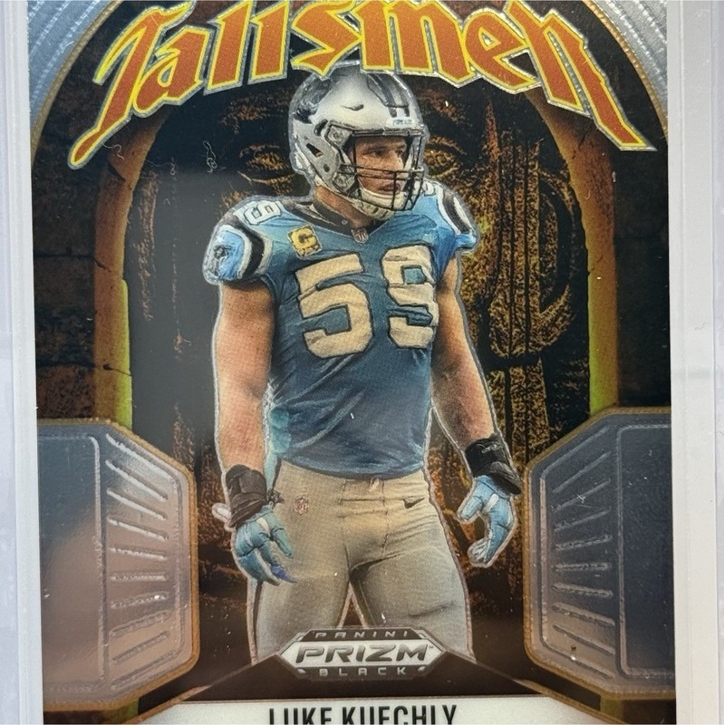 Panini 2025 Prizm Black Talismen Insert Luke Kuechly #7 Panthers NFL
