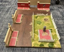 WWII WWI Wargaming 1:32 Park Terrain W Posters Grass Brick Streets 2 Ft X 16 In