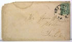 1864 CONFEDERATE CIVIL WAR COVER WITH 10 CENT CONFEDERATE STAMP - CSA #12-AD