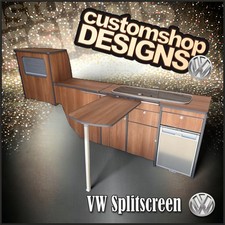 VW T2 Splitscreen (1950 - 1967) LHD Campervan Flat Pack Kitchen Unit