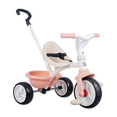 Smoby Be Move Pink Tricycle in Bike with Push Handle UK