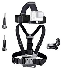 Action Camera Accessories Head Strap Mount Chest Harness Compatible with AKASO
