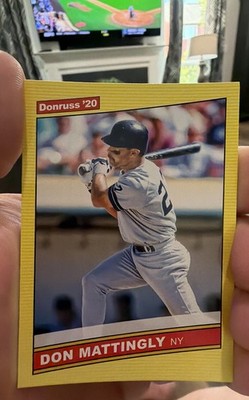 2020 Panini Donruss - Retro 1986 Don Mattingly #216 Yellow