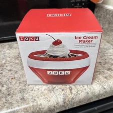 Zoku Ice Cream Maker Red includes One Spoon and Instruction New In Box