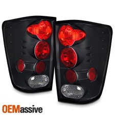 Fits 2004-2015 Titan Pickup Truck Black Tail Lights Brake Lamps Pair Leftright