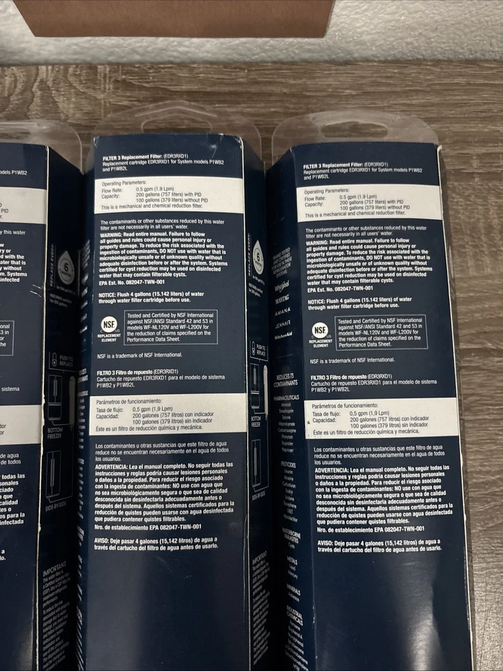 4 LOT EveryDrop Pur Ice And Water Refrigerator Filter #3 ΕDR3RXD1 FACTORY SEALED - Image 3 of 4