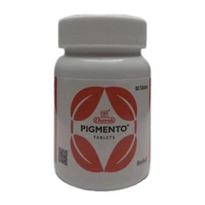 Charak Pigmento Tablets Helps Vitiligo 60 Ct Ayurvedic Herbal Remedy White Spot