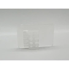 Kinter Adhesive Tags, 1.25"x2", Clear, Plastic Wire Label Holder, Pack of 100