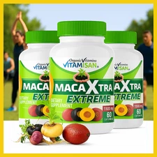 Organic Maca Root Black, Red, Yellow 1500 Mg 180 Capsules Peru Maca