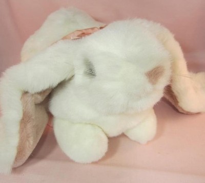 *Life Size Lop Ear White Plush Easter Bunny Rabbit  14'' Long Soft, Realistic