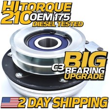 Hitorque 210ftlb (oem 175) Bigbearing Billet Rotor & Pulley Pto Clutch 5218-1