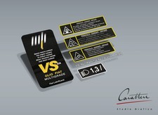 KIT ADESIVI FIAT CINQUECENTO (mercato italiano) - 6 adesivi