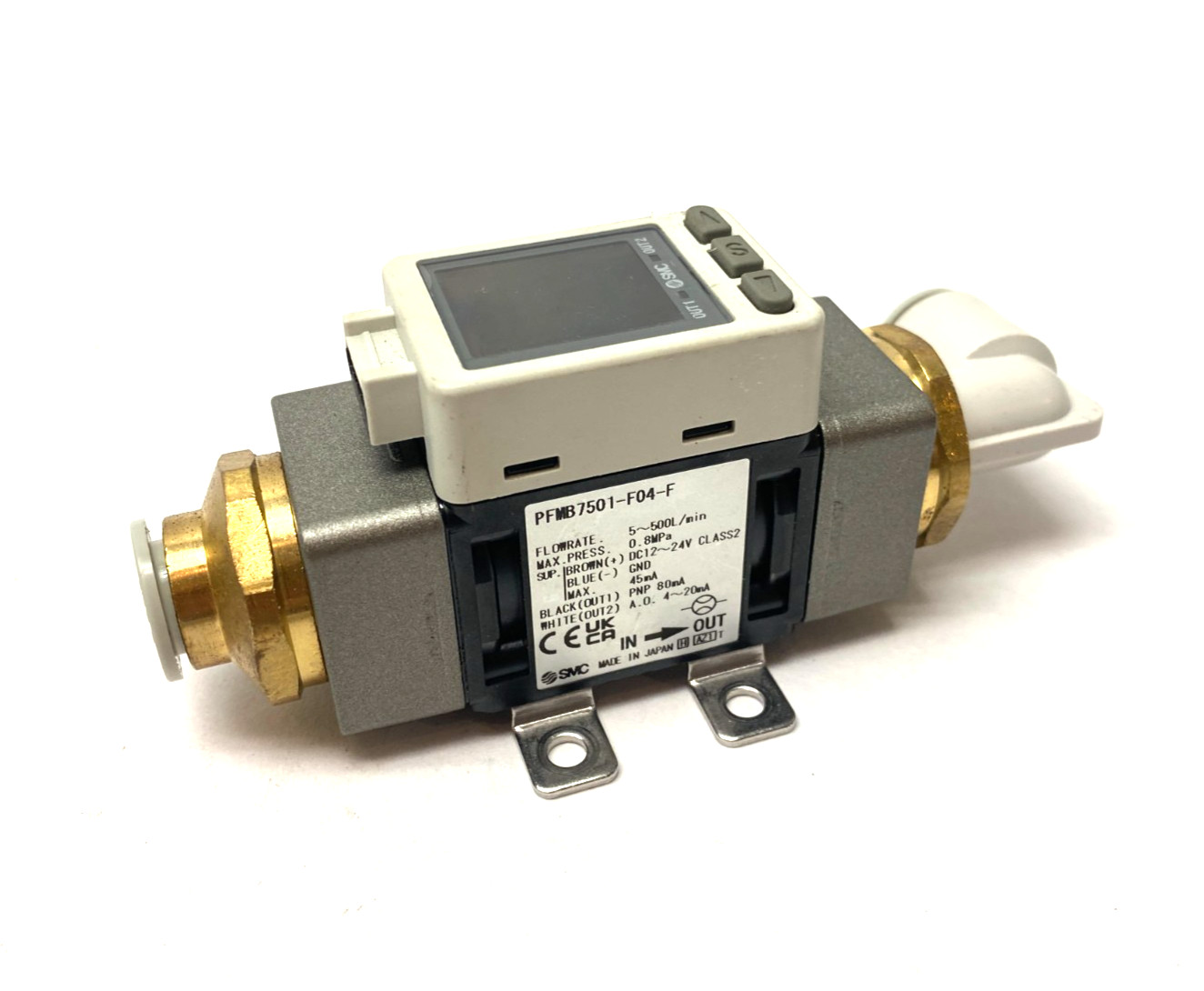 SMC PFMB7501-F04-F Digital Air Flow Switch 5~500L/min, Dual-Color