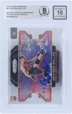 Grayson Waller WWE Signed 2022 Panini Prizm #43 Beckett Rated 10 Rookie Card