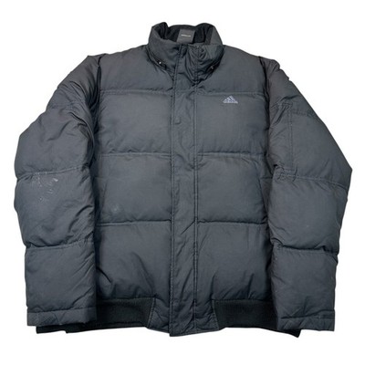 Adidas Puffer Bomberjacke Retro Schwarz Herren Small