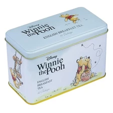 Disney Winnie the Pooh Bear Tea Tin 40 English Breakfast Teabags Classic Tea Tin