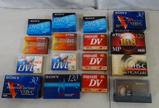 Lot of 17 Camcorder and Digital Video Cassettes Tapes Mini DV Sealed New Sony