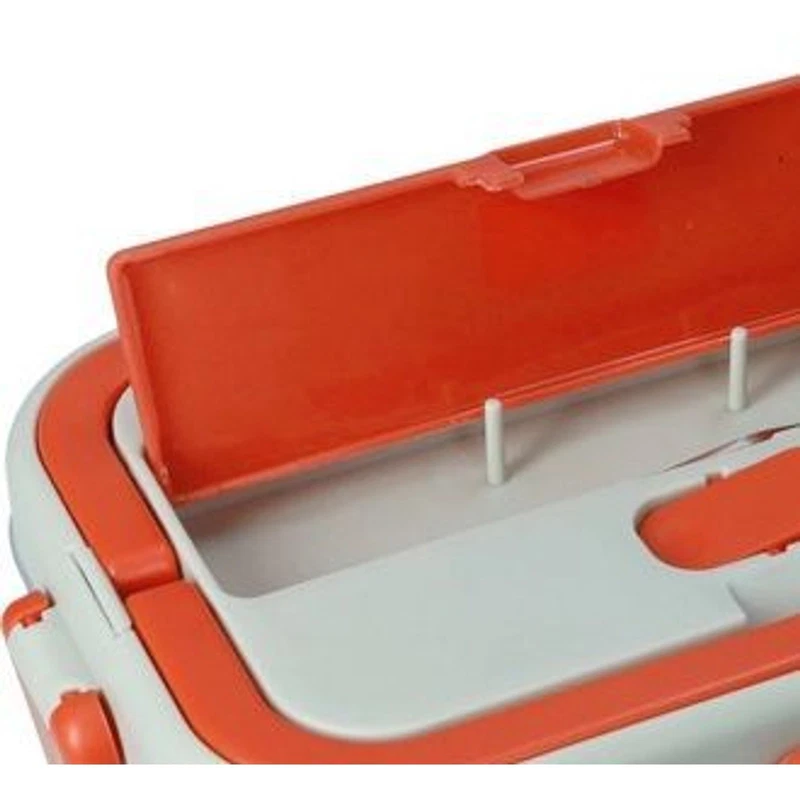 Scaldavivande Elettrico Lunch Box BRANDANI Casa Auto 12V 220V Posate 2 Colori, fotografia 7 di 10