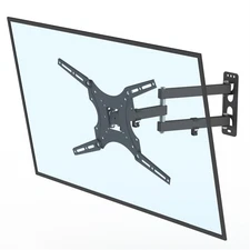 TV Wall Mount Bracket, 26-55 inch, Tilt & Swivel, 30kg Load, Black