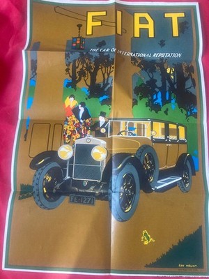 Fiat PLAKAT, Reproduktion in einwandfreiem Zustand