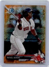 Rafael Devers 2017 Bowman Prospect Orange Shimmer Chrome Refractor #BCP101 9/25