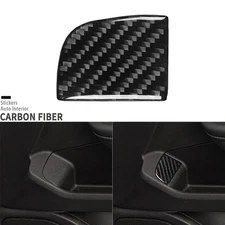 Real Carbon Fiber Co-pilot Door Storage Box Cover Trim For GMC Terrain 2018-2024